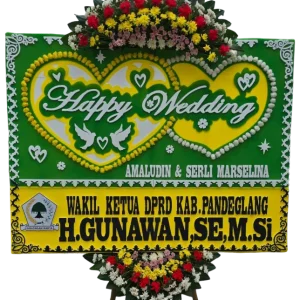 Bunga Papan Wedding- Pandeglang 1